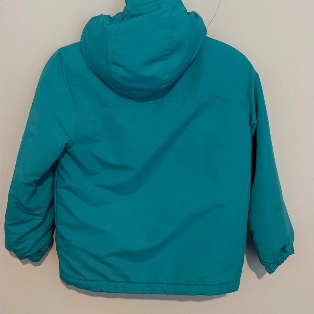 Athletech Girls Teal and Neon Yellow Sequin WinterJacket Size L (10/12)